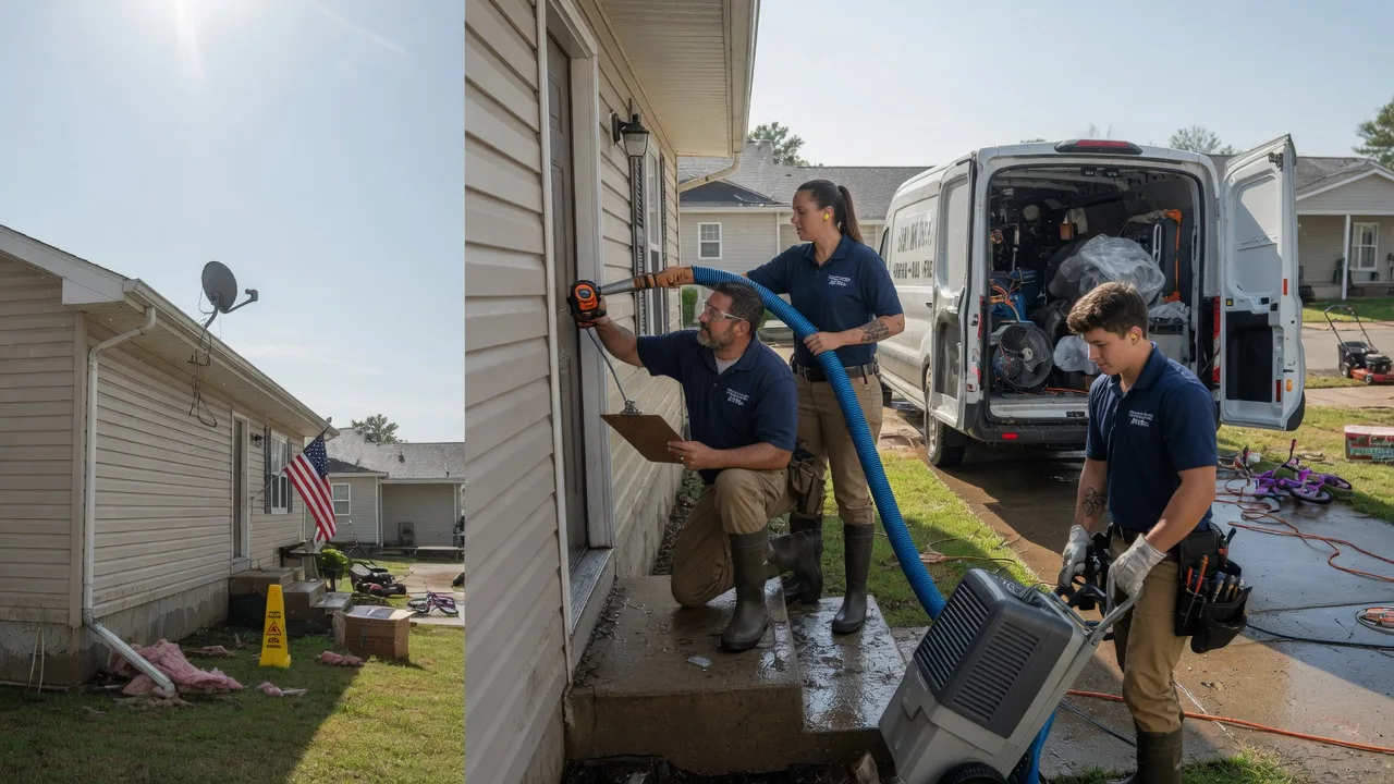 Ceiling Water Damage Restoration in Wilson, KS near me